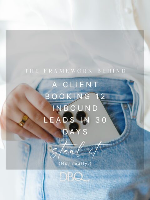 The difference between “posting consistently” and actually generating inbound leads?

Structure.

Most six-figure female entrepreneurs don’t need more content ideas. 

They need: 
✔ Clear positioning ✔ Strategic content pillars ✔ Buyer-stage awareness ✔ Strong CTAs ✔ Performance tracking

Steal this framework.
Or let us implement it for you.

👇 Comment SOCIAL and I’ll send you the details on how we can support you.

#DigitalBlissQueen #DBQMarketing