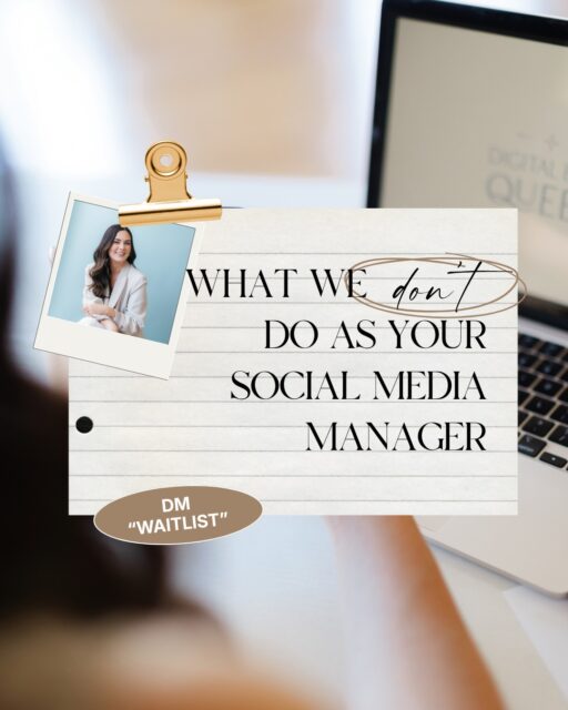 DM “WAITLIST” to join the Social Media Management waitlist 🤳📲✨

Let us help you elevate your visibility and scale with strategy. 

#digitalmarketingtips #femaleentrepreneurs #socialmediastrategy #womeninbusiness #scaleyourbrand