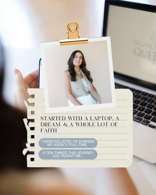Less than a year ago, Digital Bliss Queen was an idea I couldn’t stop thinking about.

Today, it’s a business I get to run every single day 🤍

The truth is, this journey has stretched me in ways I never expected.

It’s taught me about business, 
marketing, 
resilience, 
confidence, 
& faith.

Most of all, it’s taught me that growth doesn’t happen when everything feels comfortable.
It happens when you decide to keep going anyway ✨

Thriving is the strategy.

If you’ve been following along on this journey, 
thank you for being here 🤍

What’s one lesson entrepreneurship has taught YOU lately? 👇

#femalefounder #smallbusinessownerlife #entrepreneurshipjourney