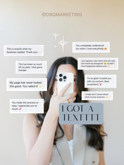 Nothing speaks louder than kind words from our clients. 🥹🫶

Helping female entrepreneurs show up consistently, save time, and feel confident in their marketing is exactly why we do what we do.

If you’re ready to hand off your branding, website design, social media marketing, or email marketing and focus on growing your business - we’re here to help.

💌 DM “BLISS” to learn more about our digital marketing services.
.
.
.
#DigitalBlissQueen #DBQMarketing 
🏷️ social media management, social media strategy, marketing strategy, email marketing strategy, content that converts, digital marketing agency, web design, website for female founders, female founder