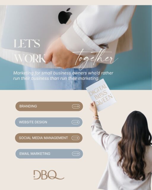 Oh hiiii, small business owner. 👋 You can stop trying to become your own marketing department now.

You already have a business to run.

You shouldn’t also have to spend your evenings figuring out why your website isn’t doing much, what to post tomorrow, whether you should be emailing your list, or why none of your marketing feels connected. 🫠

That’s what Digital Bliss Queen is here for.

💌 DM “BLISS” to secure your spot and tell us what you need help with.

We’ll figure out the next best step together.
.
.
.
#DigitalBlissQueen #DBQMarketing
🏷️ Charlotte NC marketing agency, small business marketing, social media management, social media marketing, email marketing, brand design, website design, digital marketing for small businesses, Charlotte small business, North Carolina small business marketing